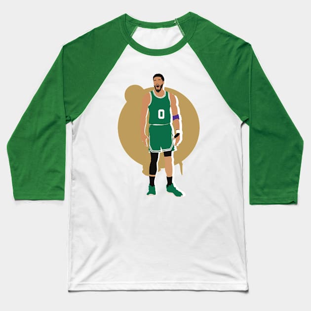 J. Tatum 0 Boston Celtics Collage Baseball T-Shirt by Jackshun